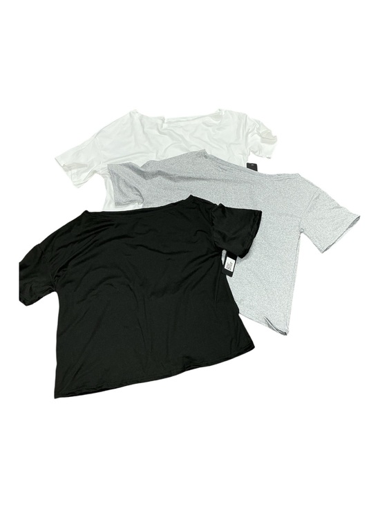 Shelli’s Boutique Tops - Women’s Short Sleeve Tee – Black, White, Light Gray